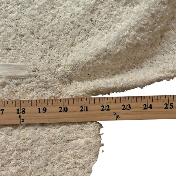 Jones New York Ivory Boucle Cotton Blend Zipper Sweater Cardigan Eyelash 2X NEW - Picture 6 of 10